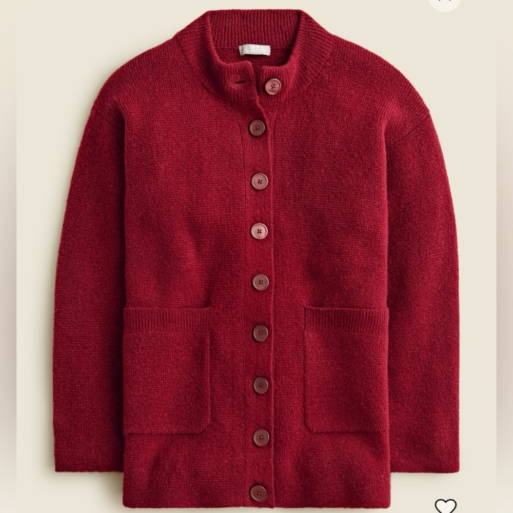 J. Crew Relaxed milano-stitch cardigan